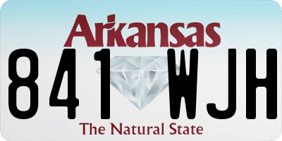 AR license plate 841WJH