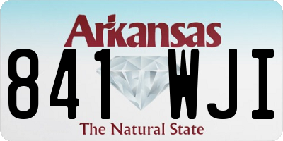 AR license plate 841WJI