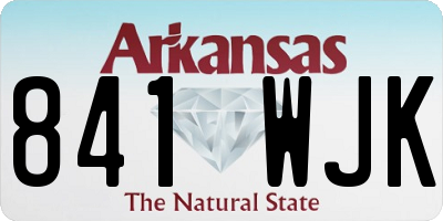 AR license plate 841WJK