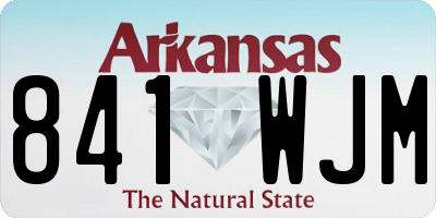 AR license plate 841WJM