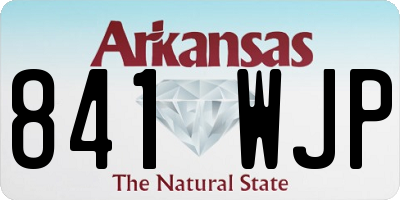 AR license plate 841WJP