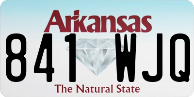 AR license plate 841WJQ