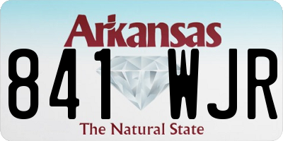 AR license plate 841WJR