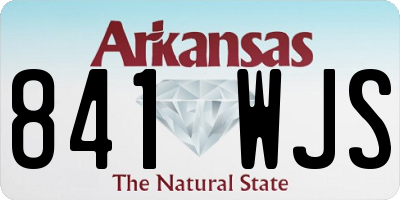 AR license plate 841WJS
