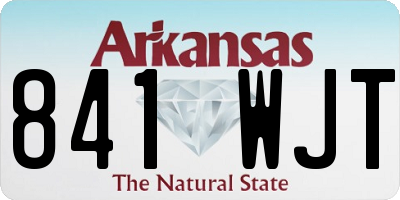 AR license plate 841WJT