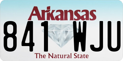 AR license plate 841WJU