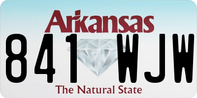 AR license plate 841WJW