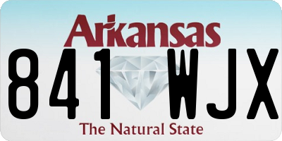 AR license plate 841WJX