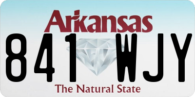 AR license plate 841WJY
