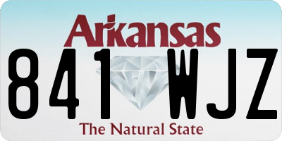 AR license plate 841WJZ