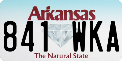 AR license plate 841WKA