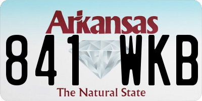AR license plate 841WKB