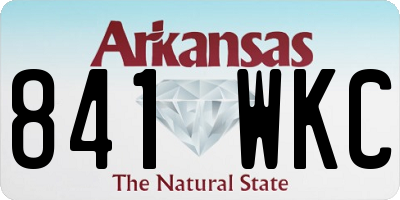 AR license plate 841WKC