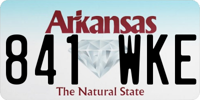 AR license plate 841WKE