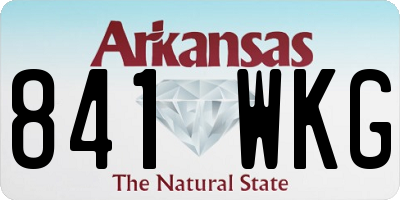 AR license plate 841WKG