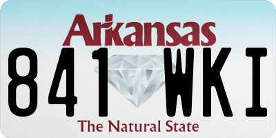 AR license plate 841WKI