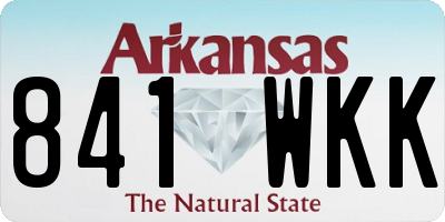 AR license plate 841WKK