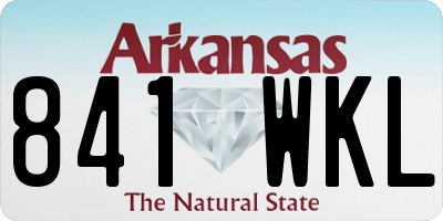 AR license plate 841WKL