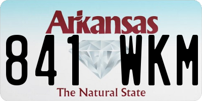 AR license plate 841WKM