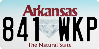 AR license plate 841WKP