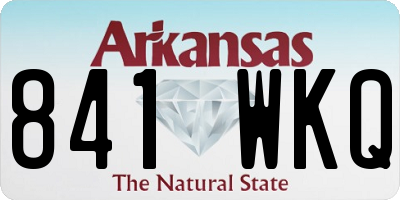 AR license plate 841WKQ