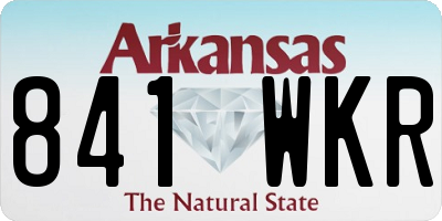 AR license plate 841WKR