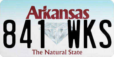 AR license plate 841WKS