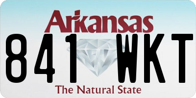 AR license plate 841WKT