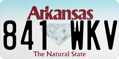 AR license plate 841WKV
