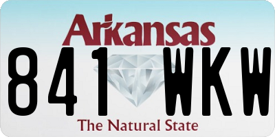 AR license plate 841WKW