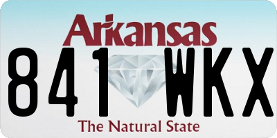 AR license plate 841WKX