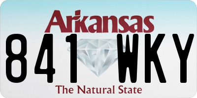 AR license plate 841WKY