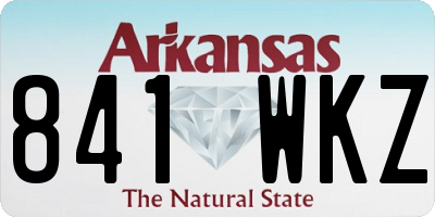 AR license plate 841WKZ