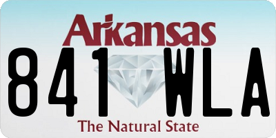 AR license plate 841WLA