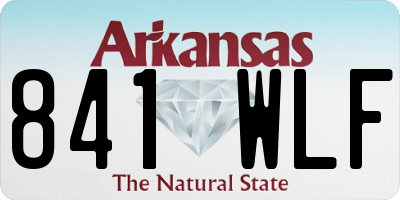 AR license plate 841WLF