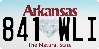 AR license plate 841WLI