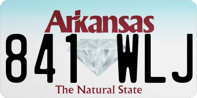 AR license plate 841WLJ
