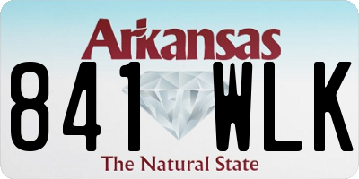 AR license plate 841WLK