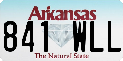 AR license plate 841WLL