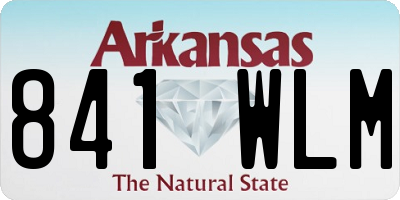AR license plate 841WLM