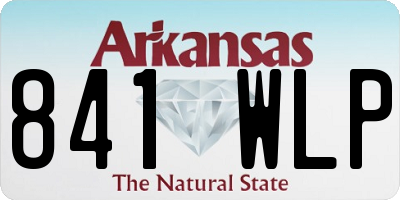 AR license plate 841WLP