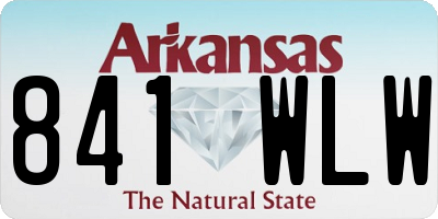 AR license plate 841WLW