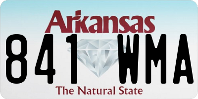 AR license plate 841WMA