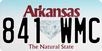 AR license plate 841WMC