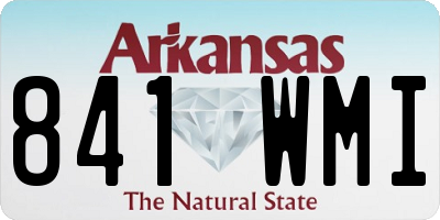 AR license plate 841WMI
