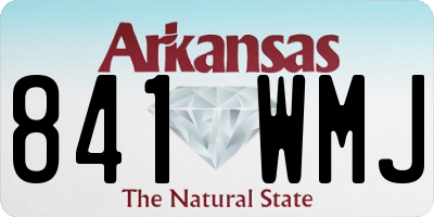 AR license plate 841WMJ