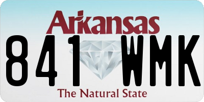 AR license plate 841WMK