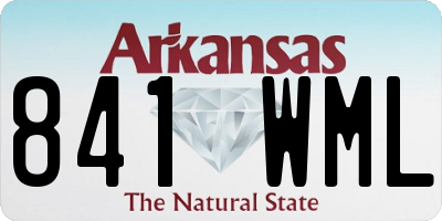 AR license plate 841WML