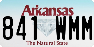 AR license plate 841WMM