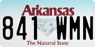 AR license plate 841WMN
